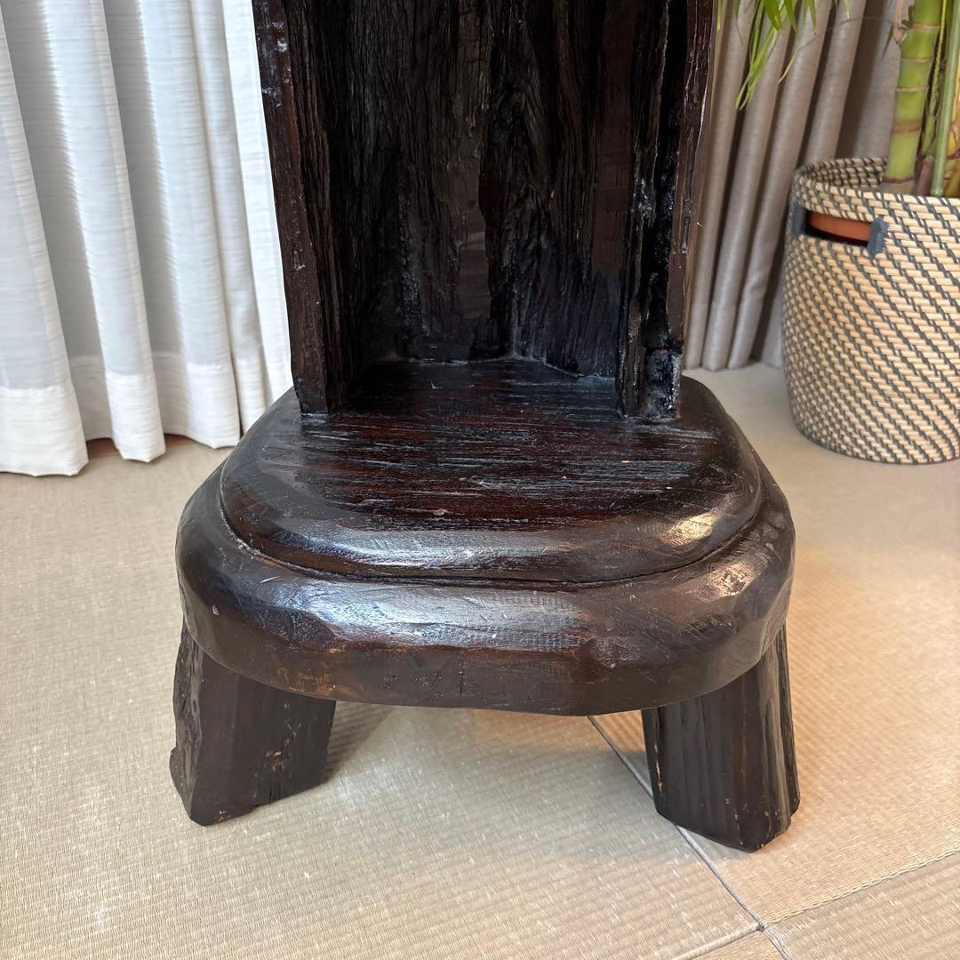 アジアン家具　KAJA 木製ラック 4段 ダークブラウン