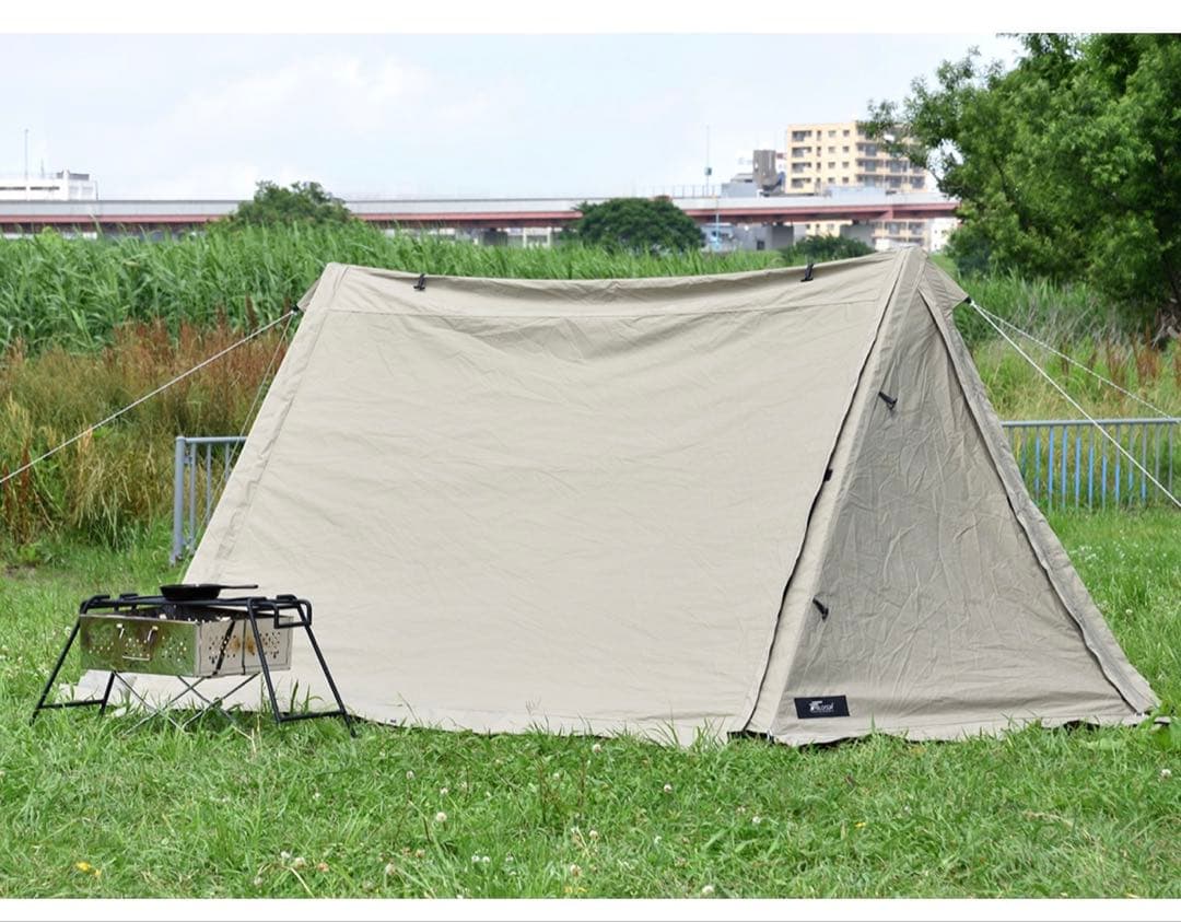 m*1様 FIELDOOR PUPTENT TC 320カーキ サイドシートとお